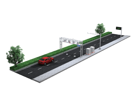 垂直固定式多車道機動車尾氣遙感監(jiān)測系統(tǒng)